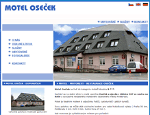 Tablet Screenshot of motel-osecek.cz